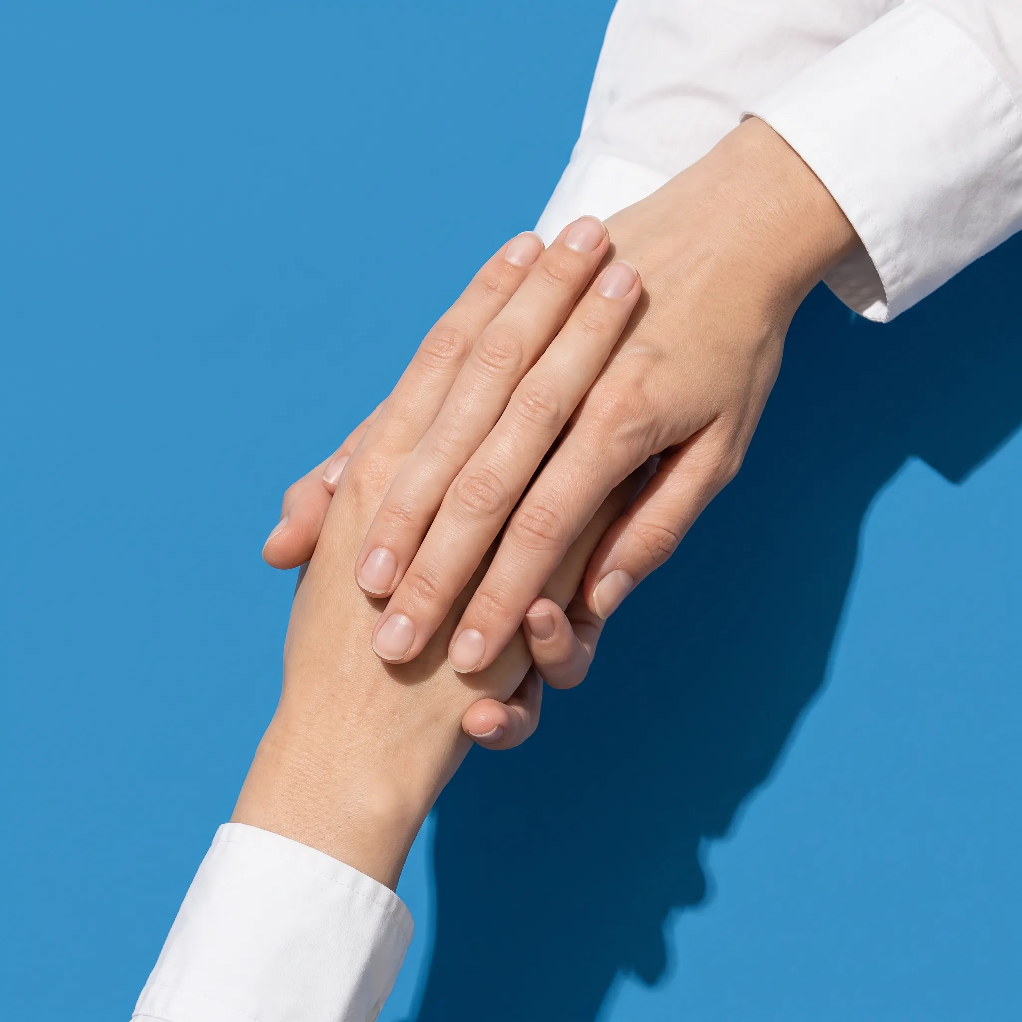 Handrücken und Finger, glatte Haut · KI-generiert